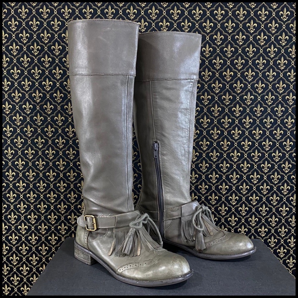 Anthro “Buckled Oxford Boots” by Lucky Penny